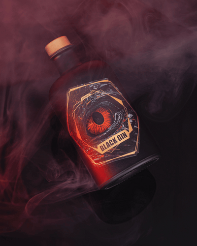 Black Gin (Special Edition / Red) - Premium Gin (500ml, 42% Vol.)