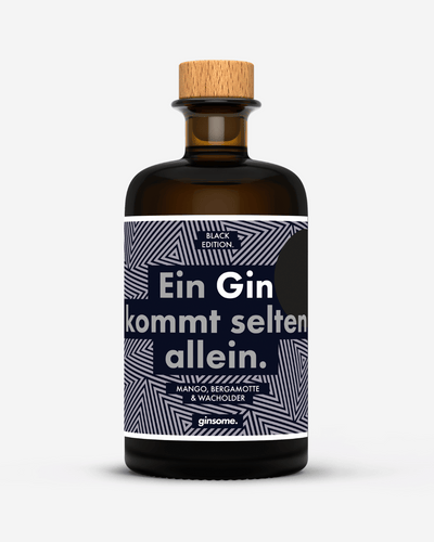 Black Gin (Mango, Bergamotte) - Premium Gin (500ml, 42% Vol.)